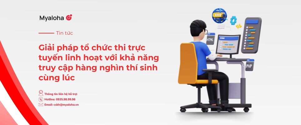 Myaloha – Giải pháp tổ chức thi trực tuyến linh hoạt với khả năng truy cập hàng nghìn thí sinh cùng lúc