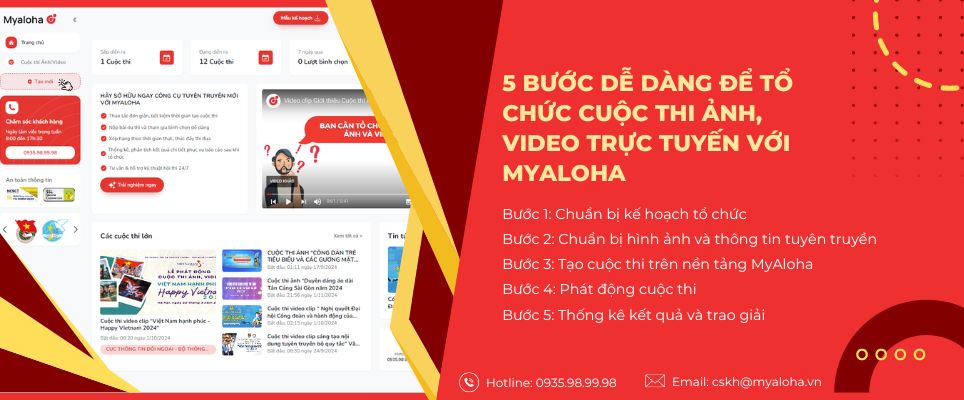 5 Bước Dễ Dàng Để Tổ Chức Cuộc Thi Ảnh, Video Trực Tuyến Với MyAloha