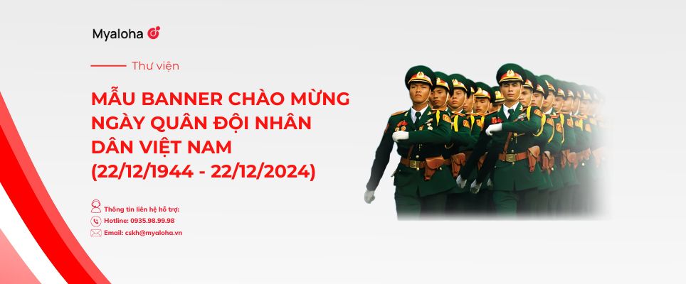 Mẫu banner chào mừng ngày Quân đội nhân dân Việt Nam