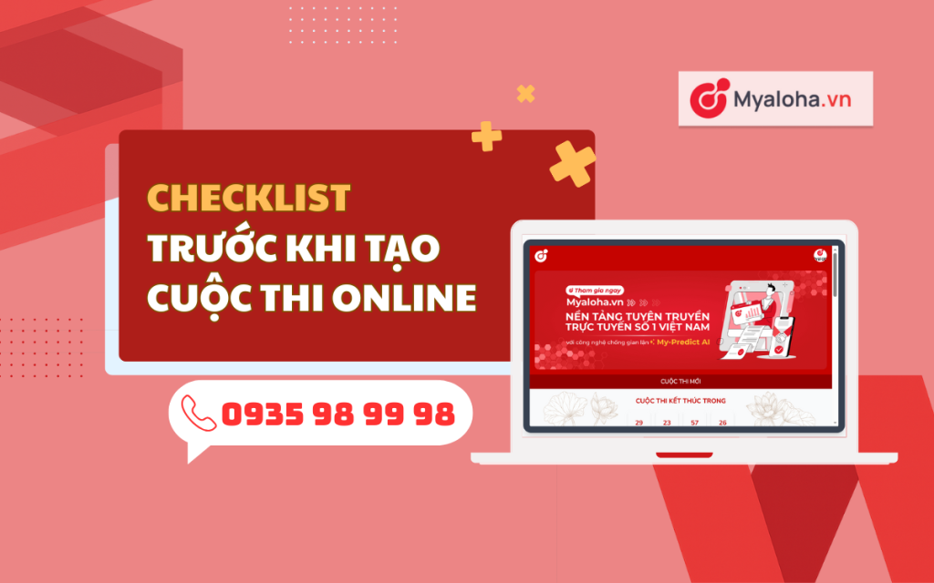 Cần gì khi tạo cuộc thi online
Tạo cuộc thi online cần những gì